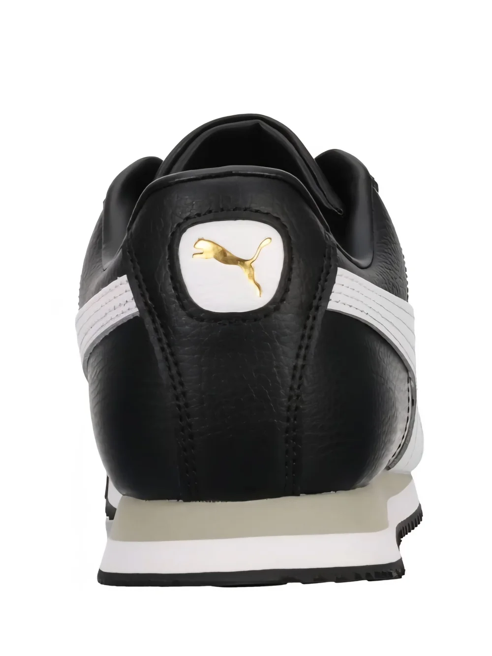 PUMA Roma 24 Standard Black White Gold Sneakers Men 7.5 / Women 9 EU 40 BNIB